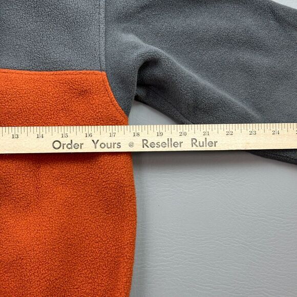 Patagonia Synchilla Snap T Jacket Boys Large Orange Gray 1/4 Snap Fleece 65572 - Picture 13 of 15